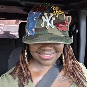 Embroidered Camouflage Cap with Patches
